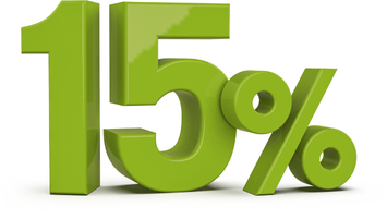 15% sleva