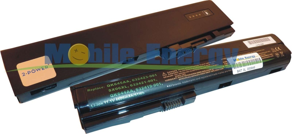 Baterie HP EliteBook 2560p - 11.1v 5200mAh - Li-Ion