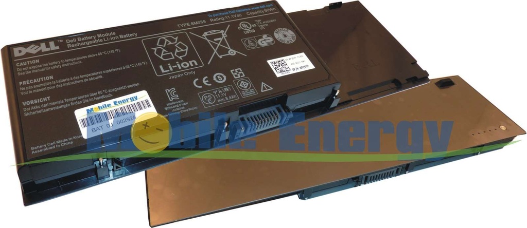 Baterie DELL Precision M6400 / M6500 - 11.1v 7800mAh (86Wh) - Li-Ion