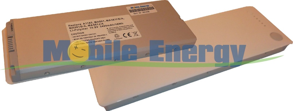 Baterie Apple MacBook 13 (Bílá), Early 2008 / Early - Mid 2009 EMC2242 / EMC2330, A1181 - 10.8v 5400mAh 58Wh - Li-Pol