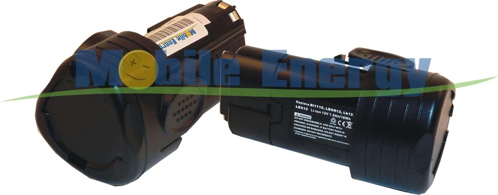 Baterie Black&Decker BDCDMT112 / EGBL108 / EGBL108KB / GKC108 / HPL106 / HPL10IM / LDX112 / PSL12 - 12v 1.5Ah - Li-Ion