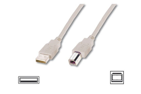 USB kabel k tiskárnám a monitorům, použitý