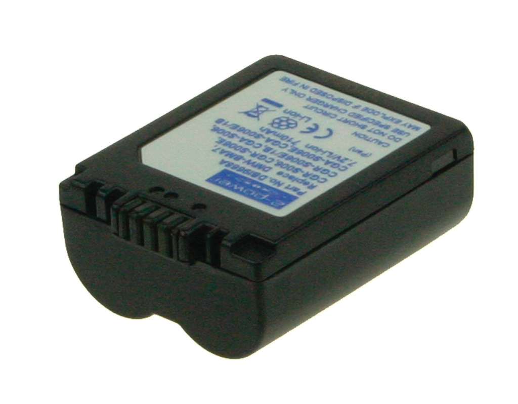 2x Batteria per Panasonic Lumix DMC-FZ8 DMC-FZ7 DMC-FZ50 DMC-FZ38 600mAh 7, 2V