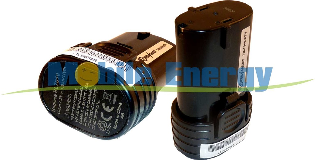 Baterie MAKITA CL070D / CL070DS / CL070DZ / DF010D / DF010DS / DF010DSE / DS010DZ - 7.2v 1.5Ah - Li-Ion