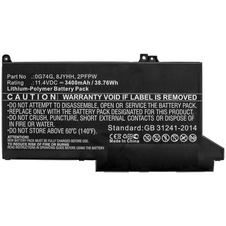 Baterie Dell Latitude 12 7280 / Latitude 13 5300 / 7300 - 11.4v 3685mAh - Li-Pol