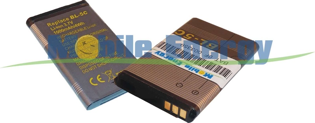 Baterie Nokia 1100 / 1101 / 1108 / 1110 / 1200 / 1650 / 3120 / 5030 / 6030 / 3620 / 6620 / BL-5C- 3.7v 1100mAh- Li-Ion