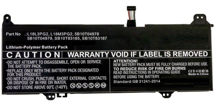 Baterie Lenovo ChromeBook 14E 81MH000YAU / Chromebook S345 - 11.55v 4650mAh - Li-Pol