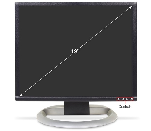 LCD 19" v černé barvě - LCD 19" TFT Dell 1905FP