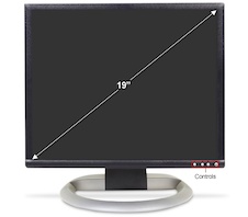 LCD 19" v černé barvě - LCD 19" TFT Dell 1905FP