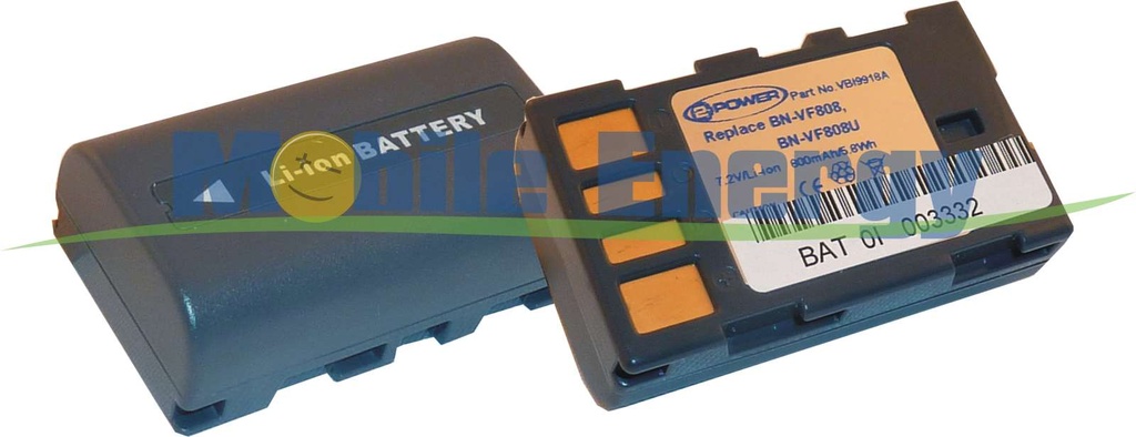 Baterie JVC GR-D720EK / GR-D740AC / GR-D760EK / GR-D796 / GR-DA30 / GZ-HD30 / GZ-HD6 / BN-VF808 - 7.2v 800mAh - Li-Ion